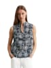 Marc O'Polo Ärmellose Print-Bluse flared in multi/ muted blue