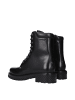 Off-White Schwarz Leder Knöchel Stiefel