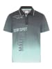 Kangaroos Poloshirt in Anthrazit-türkis