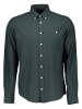 Roy Robson Langarmhemd Regular Fit mit Button Down Kragen in grün