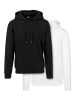 Urban Classics Hoody in black+white