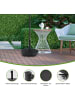 COSTWAY Sonnenschirmständer mit Rollen Φ52cm in Schwarz