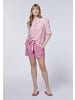 Polo Sylt Leinenshorts mit Gürtel aus Stoff in Pink