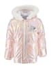 Disney Frozen Elsa Kinder Winterjacke gesteppt mit Kapuze in Silber