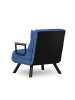 CALICOSY Schlafsessel SANDO in Blau - (W) 67  x (H) 41  x (L) 50  cm