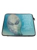 Mr. & Mrs. Panda Laptop Bag Seekuh Happy Design mit Spruch in Weiß