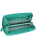 Greenburry Tumble Nappa Geldbörse Leder 20 cm in aqua green