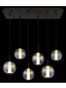 Globo lighting Hängeleuchte "LACY" in black