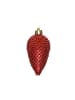 MARELIDA 6er Set Baumschmuck Tannenzapfen bruchfest glitzernd in rot