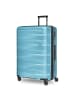 Bergpfeil Travel 4 Rollen Trolley L 75 cm mit Dehnfalte glacier blue metallic