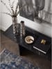 KADIMA DESIGN Vase 2er Set rund, massives gebürstetes Aluminium, Modern in Silber