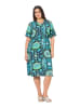 Ulla Popken Midikleid in tiefes aqua