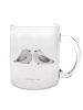 Mr. & Mrs. Panda Tasse Turteltauben Liebe ohne Spruch in Transparent
