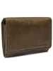 The Chesterfield Brand Vintage Geldbörse RFID Schutz Leder 13 cm in olive green