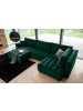 MF Design Bonita Recamiere Links in Grün -  (L) 175 x (B) 350 x (H) 92 cm