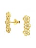 Alexander York Ohrstecker BLUMENREIHE in Gold aus 925 Sterling Silber, 2-tlg.