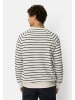 Camel Active Gestreiftes Sweatshirt mit Rundhalsausschnitt in Weiß
