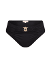 Moda Minx Bikini Hose Amour Rouched High Waist in Schwarz