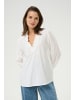 Kaffe Langarm-Bluse KAsanni Regular fit in Chalk