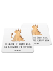 Mr. & Mrs. Panda Coaster Einhorn Katze mit Spruch in Weiß