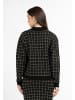 faina Damen Strickjacke In Bouclé-Optik in Schwarz