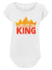 F4NT4STIC Long Cut T-Shirt Disney König der Löwen Movie Long Live The King in weiß