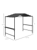Outsunny Pavillon 277L x 149B x 230H cm Dunkelgrau