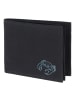 oxmox New Cryptan Geldbörse RFID Schutz 12 cm in schwarz-crab 2.0 cyan