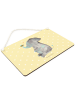 Mr. & Mrs. Panda Schild Elefant Biene ohne Spruch in Gelb Pastell