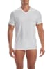 adidas T-Shirt V Neck Shirt (6PK) in White