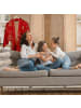 relaxdays Paravent in Natur- (B)180 x (H)180 cm