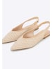 Wittchen Geflochtene Ballerinas Mit Offener Ferse in Beige