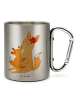 Mr. & Mrs. Panda Becher Fuchs Mama ohne Spruch in Silber