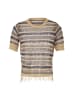 mahisha Damen Strickpullover in Beige Marine