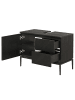 home24 Waschbeckenunterschrank IKON in Schwarz