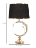 Mauro Ferretti Tischlampe aus goldenem Metall, Ø 36 x 65 cm