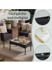 SONGMICS Gartenlounge-Set Funland in Schwarz-Grau - (B)99 x (H)81 x (T)55 cm