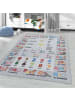 KADIMA DESIGN Teppich Kinder Flachgewebe Tiere-Zahlen-Alphabet Polyamid Kinderzimmer
