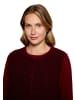 BETTY & CO Plüschweste mit Knöpfen in Fall Burgundy