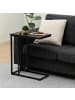 relaxdays Beistelltisch in Schwarz - (B)60 x (H)79 x (T)30 cm