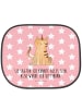 Mr. & Mrs. Panda Auto Sonnenblende Einhorn Katze mit Spruch in Rot Pastell