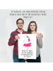 Mr. & Mrs. Panda Bild Einhorn Ballerina mit Spruch in Weiß