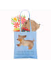 Mr. & Mrs. Panda Jutebeutel Hund Dackel mit Spruch in Sky Blue