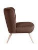 58 aufm Kessel SESSEL Kassi Bezug Samtvelours Buche natur / braun