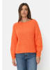 Camel Active Strickpullover mit weiten Ärmeln in Orange
