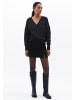 OXXO V-Ausschnitt-Pullover BLACK SHINY