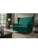 Feldmann-Wohnen Ohrensofa Aros dunkelgrün 150 / 90 / 103cm