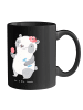 Mr. & Mrs. Panda Trinkbecher Physiotherapeutin Humor mit Spruch in Schwarz