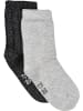 Minymo Kinder Socken "Ankle sock w. lurex (2-pack)" in Grau