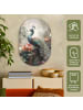 OnlyWow Ovales Wandbild Smaragdgrün